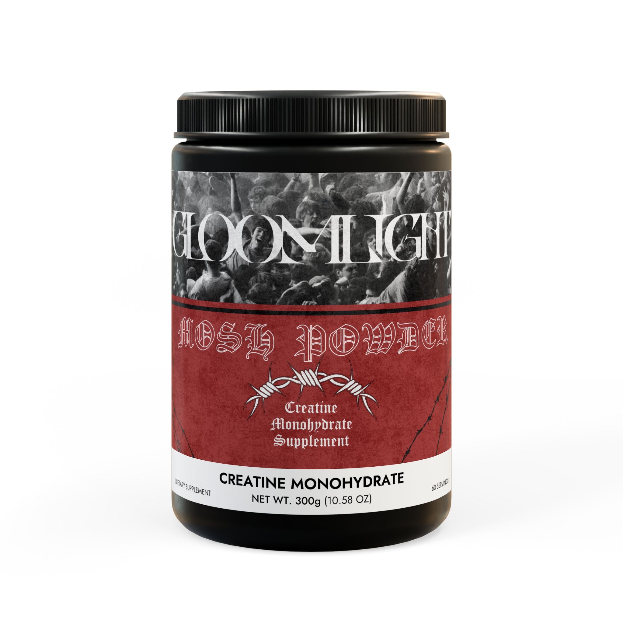 MOSH POWDER Creatine Monohydrate Supplement (300g, 10.58oz)