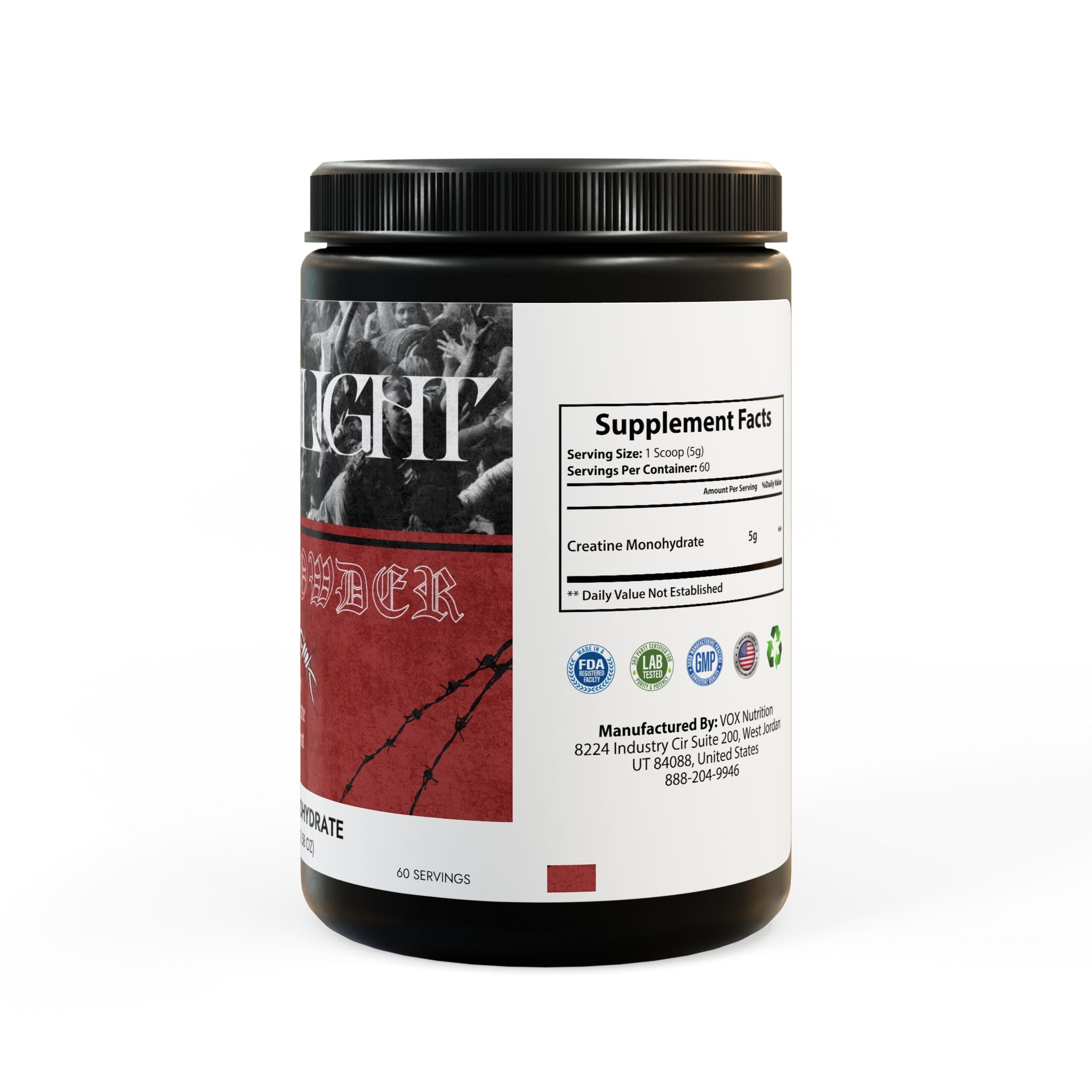 MOSH POWDER Creatine Monohydrate Supplement (300g, 10.58oz)